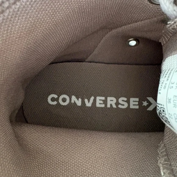 Converse Dusty Rose Faux Suede Embroidered Floral High Hi-Top - Picture 7 of 7